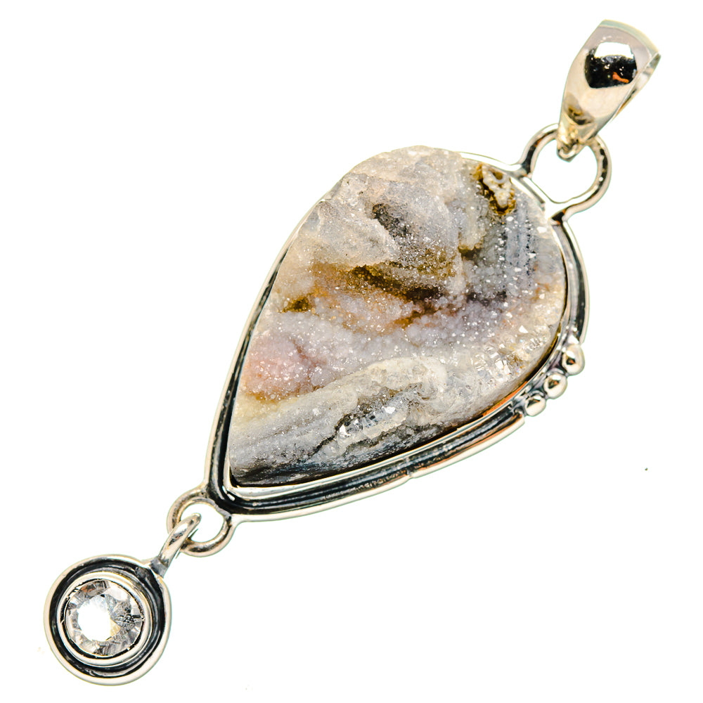 Desert Druzy Pendants handcrafted by Ana Silver Co - PD17257