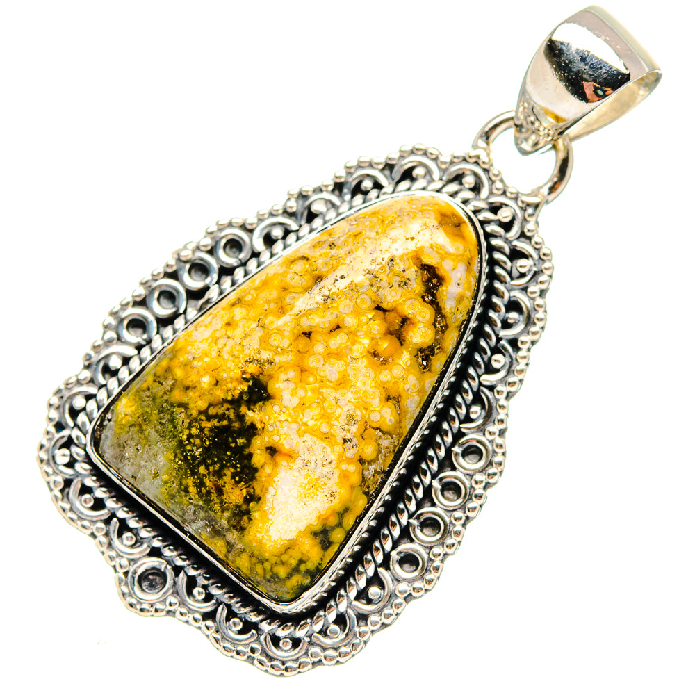 Ocean Jasper Pendants handcrafted by Ana Silver Co - PD17260 - Photo 2