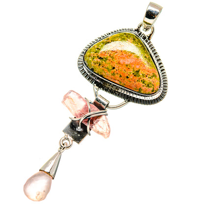 Unakite Pendants handcrafted by Ana Silver Co - PD17264