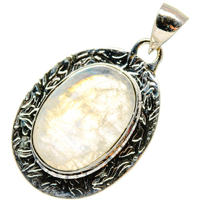 Rainbow Moonstone Pendants handcrafted by Ana Silver Co - PD17278