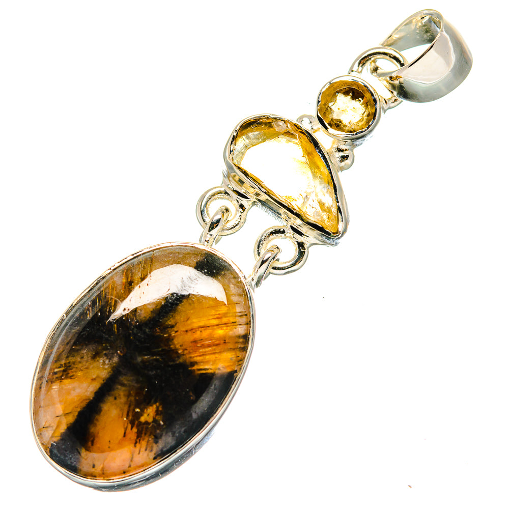 Chiastolite Pendants handcrafted by Ana Silver Co - PD17287