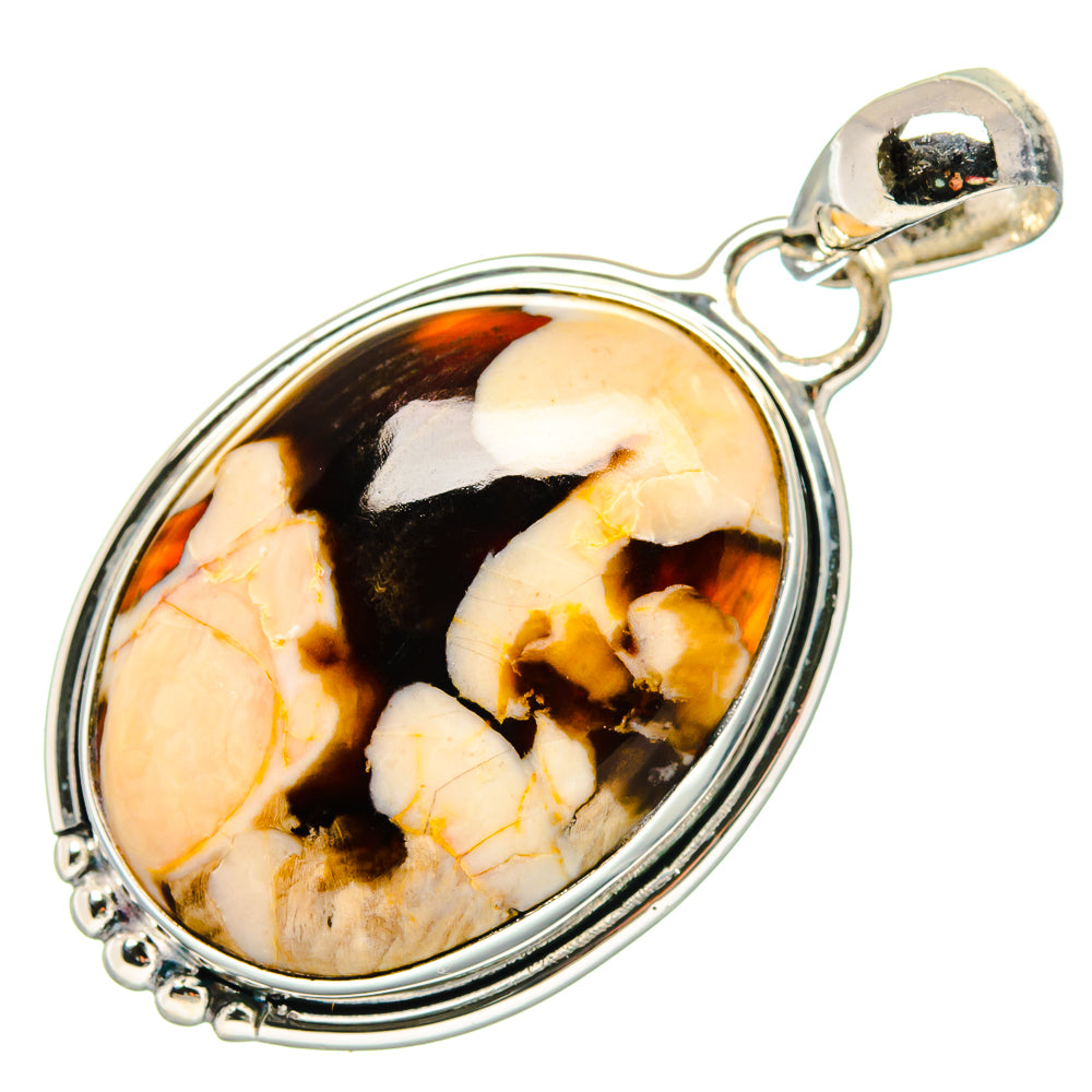Peanut Wood Jasper Pendants handcrafted by Ana Silver Co - PD17293