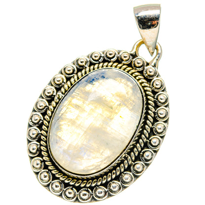 Rainbow Moonstone Pendants handcrafted by Ana Silver Co - PD17296