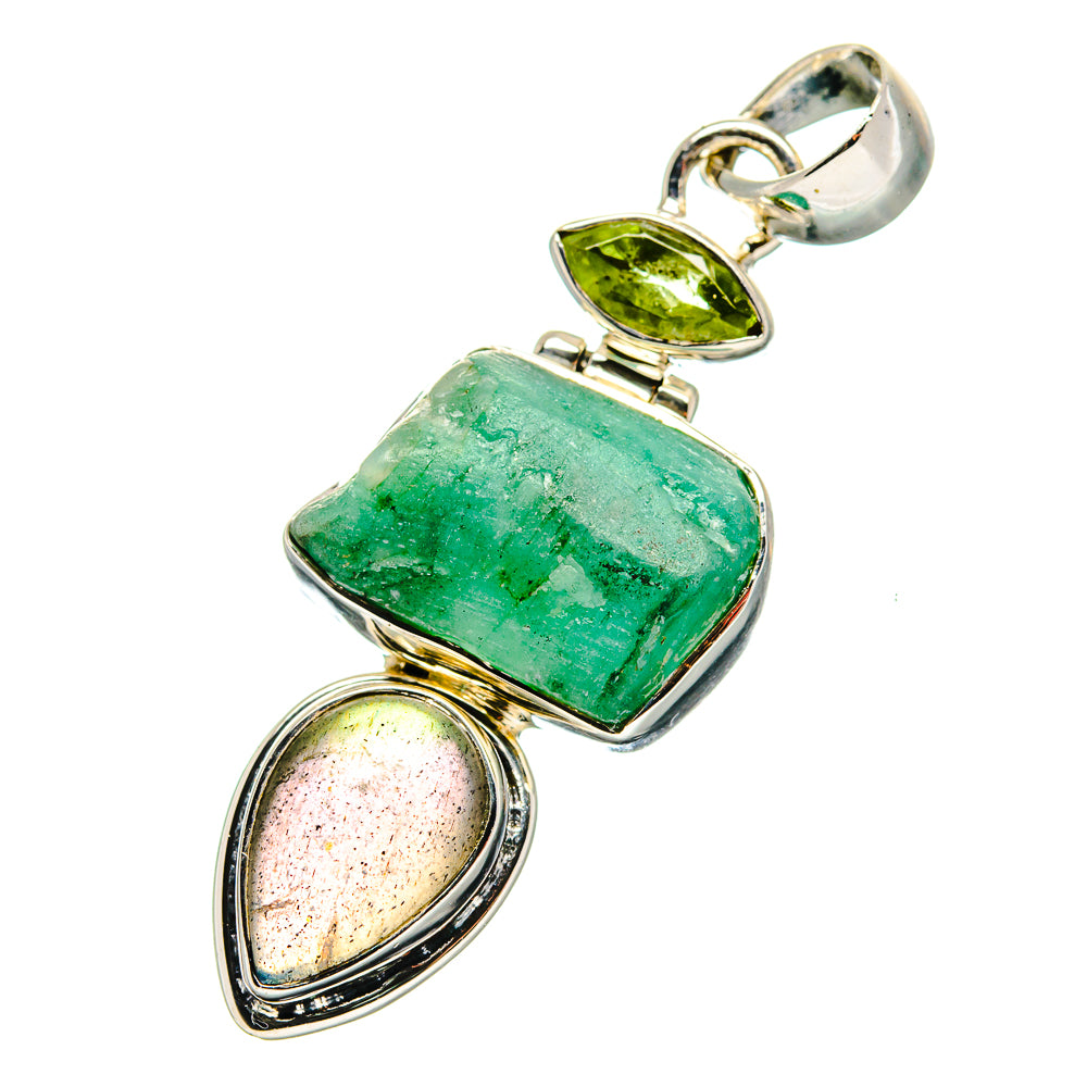 Chrysoprase Pendants handcrafted by Ana Silver Co - PD17304