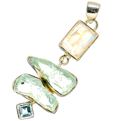Rainbow Moonstone Pendants handcrafted by Ana Silver Co - PD17306