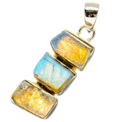 Labradorite Pendants handcrafted by Ana Silver Co - PD17328