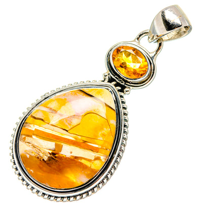 Brecciated Mookaite Pendants handcrafted by Ana Silver Co - PD17331