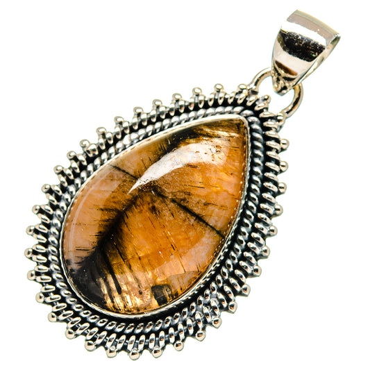 Chiastolite Pendants handcrafted by Ana Silver Co - PD17360
