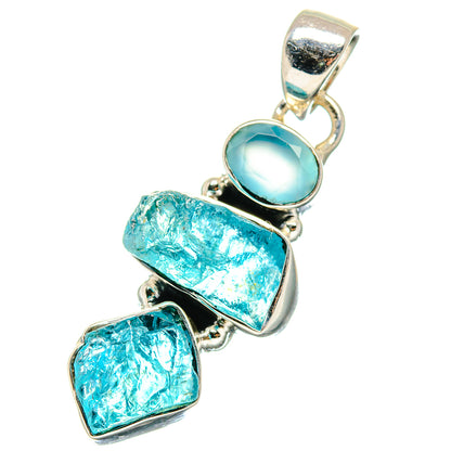Aquamarine Pendants handcrafted by Ana Silver Co - PD17370