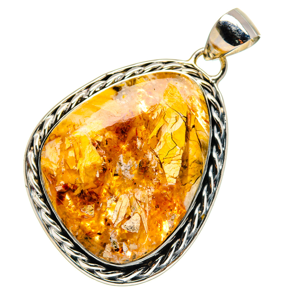 Brecciated Mookaite Pendants handcrafted by Ana Silver Co - PD17371 - Photo 2