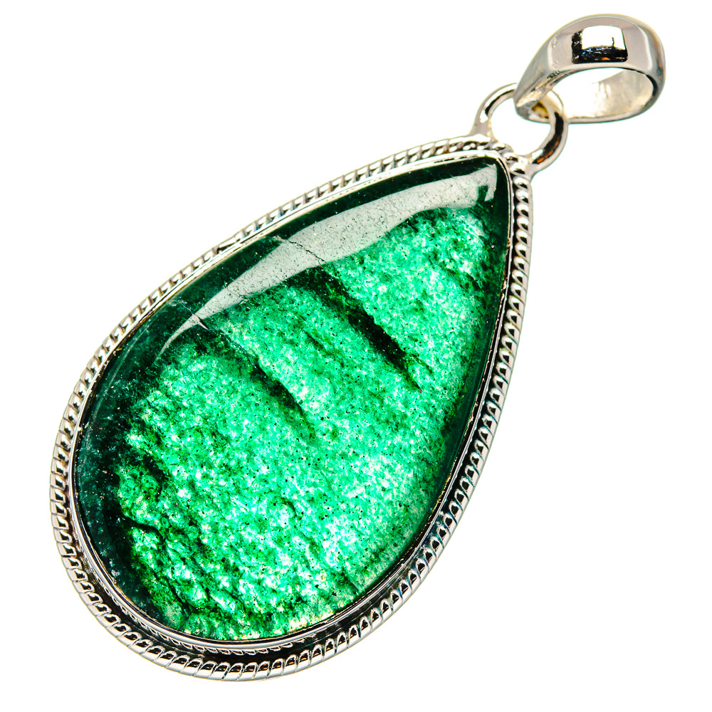 Green Aventurine Pendants handcrafted by Ana Silver Co - PD17376