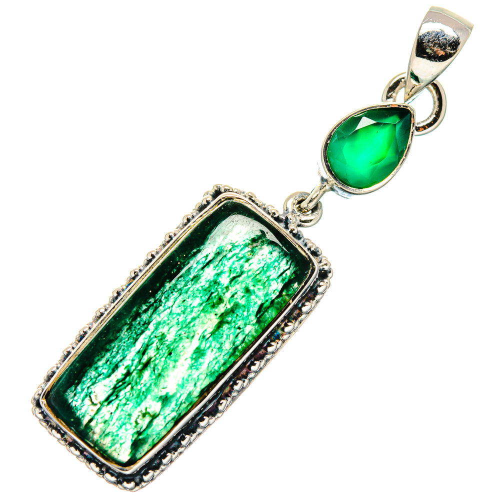 Green Aventurine Pendants handcrafted by Ana Silver Co - PD17400