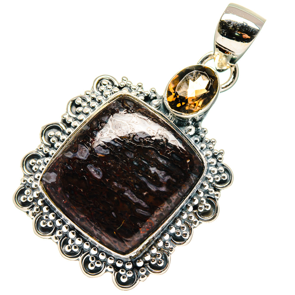 Dinosaur Bone Pendants handcrafted by Ana Silver Co - PD17401