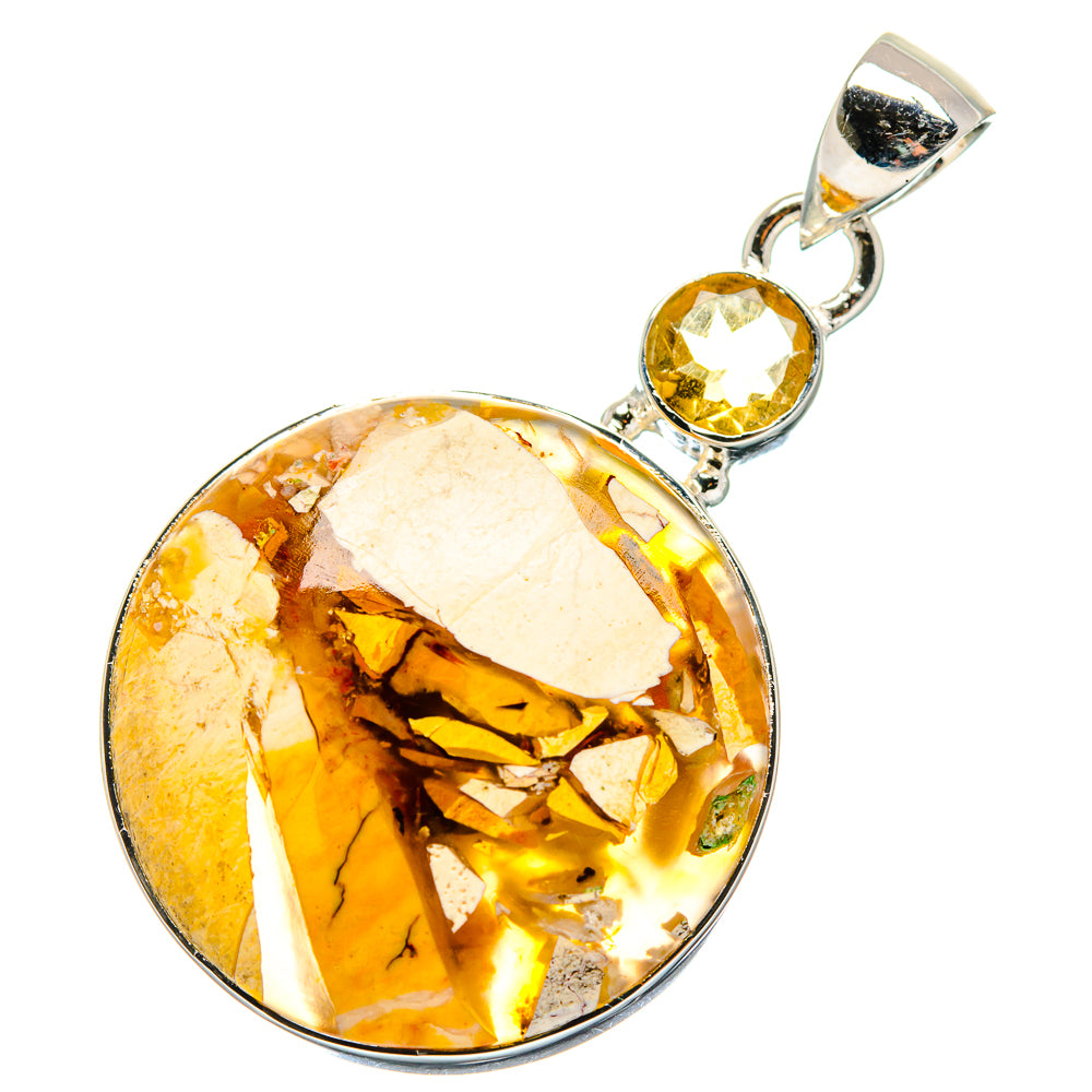 Brecciated Mookaite Pendants handcrafted by Ana Silver Co - PD17402