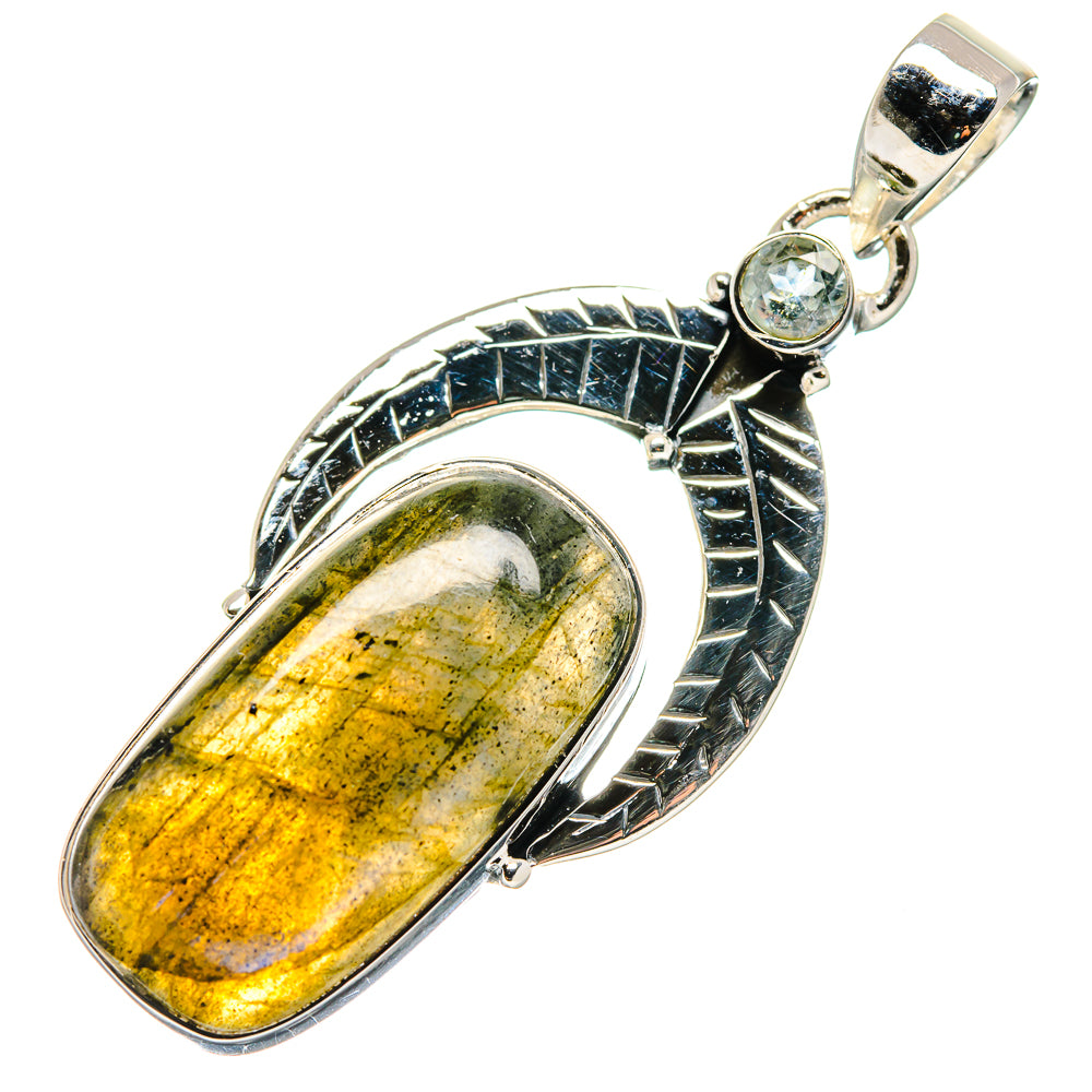 Labradorite Pendants handcrafted by Ana Silver Co - PD17405