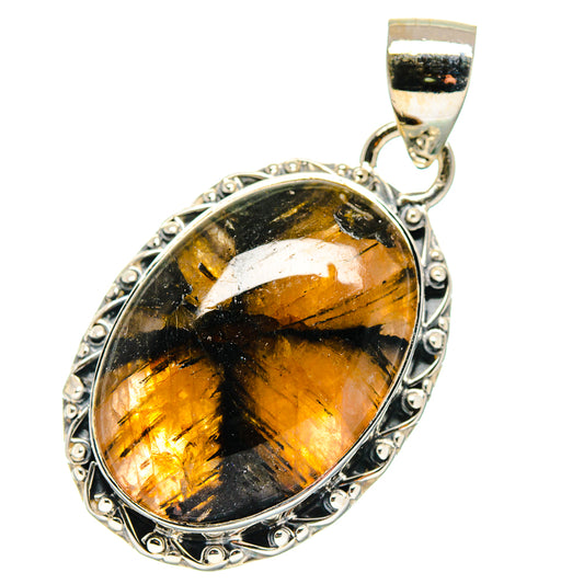 Chiastolite Pendants handcrafted by Ana Silver Co - PD17409