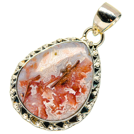 Turkish Tube Agate Pendants handcrafted by Ana Silver Co - PD17426