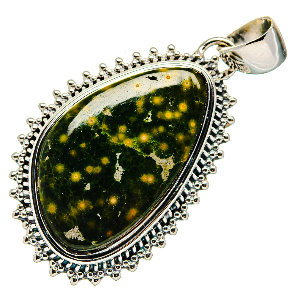 Ocean Jasper Pendants handcrafted by Ana Silver Co - PD17428 - Photo 2