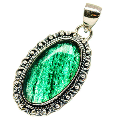 Green Aventurine Pendants handcrafted by Ana Silver Co - PD17434