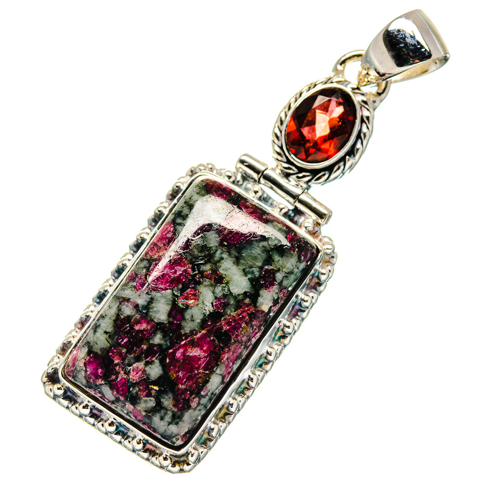 Russian Eudialyte Pendants handcrafted by Ana Silver Co - PD17435
