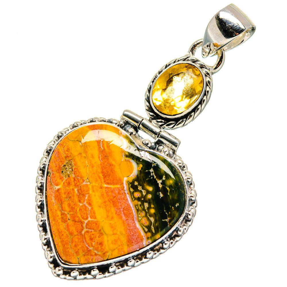 Ocean Jasper Pendants handcrafted by Ana Silver Co - PD17438