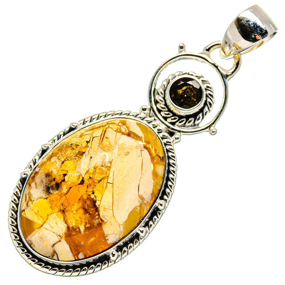 Brecciated Mookaite Pendants handcrafted by Ana Silver Co - PD17439