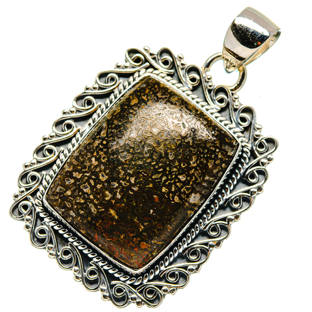 Dinosaur Bone Pendants handcrafted by Ana Silver Co - PD17441