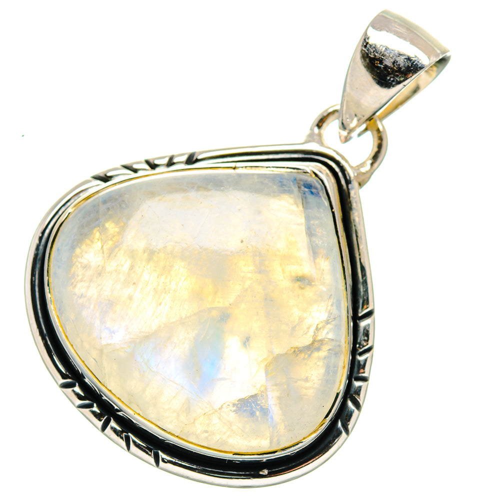 Rainbow Moonstone Pendants handcrafted by Ana Silver Co - PD17448