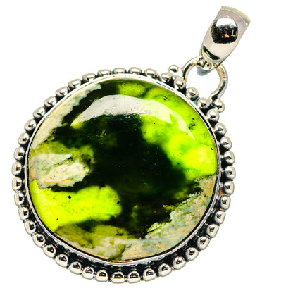 Australian Green Opal Pendants handcrafted by Ana Silver Co - PD17455