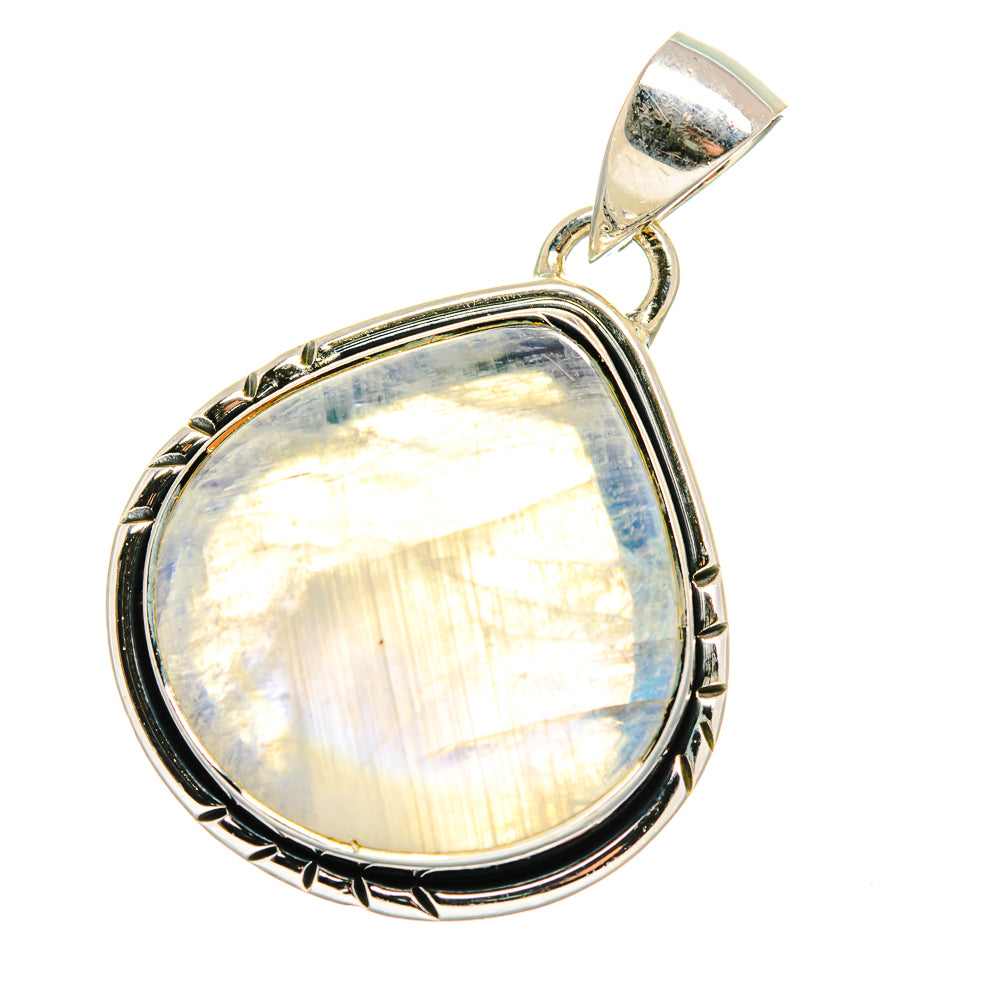 Rainbow Moonstone Pendants handcrafted by Ana Silver Co - PD17462