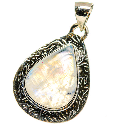 Rainbow Moonstone Pendants handcrafted by Ana Silver Co - PD17465