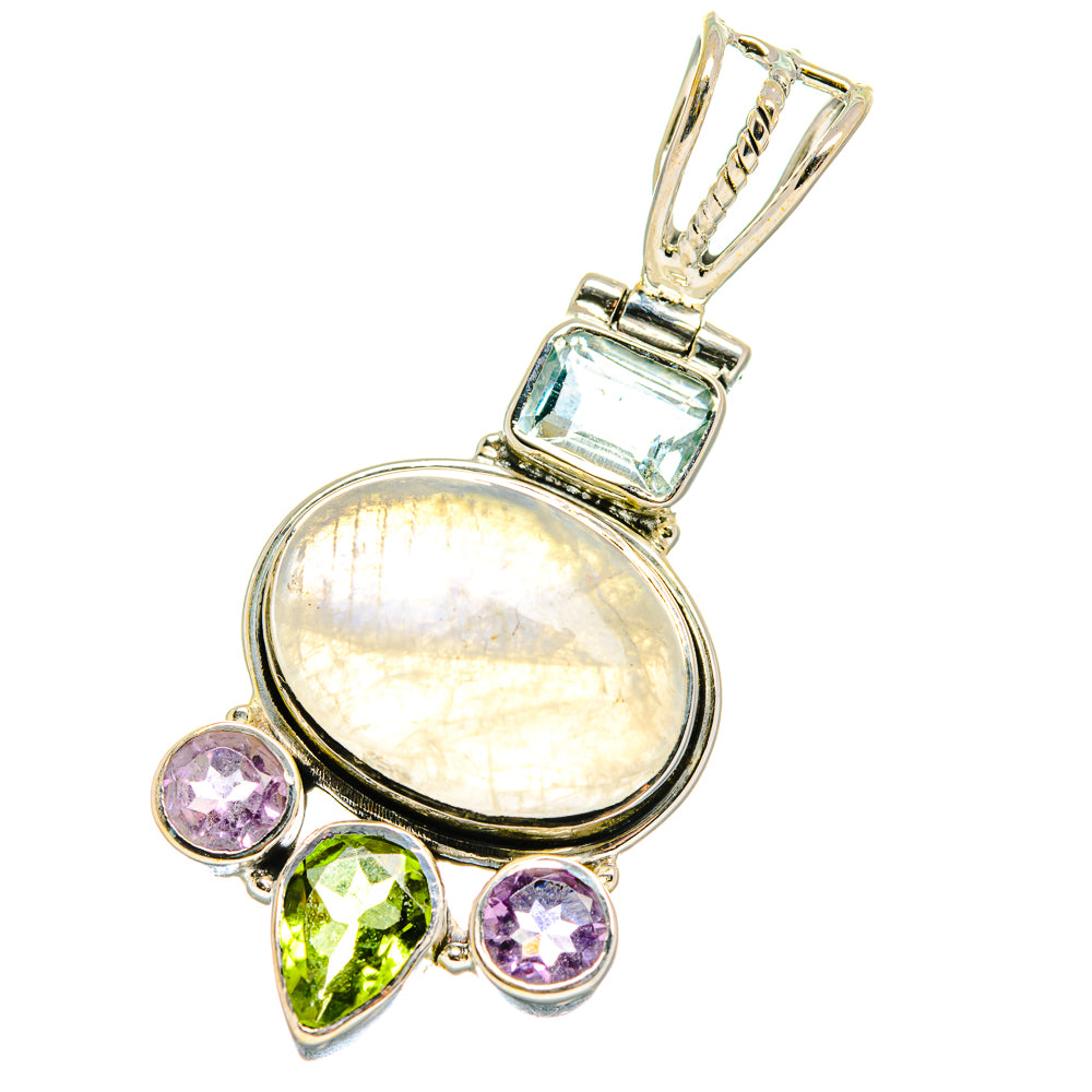 Rainbow Moonstone Pendants handcrafted by Ana Silver Co - PD17483