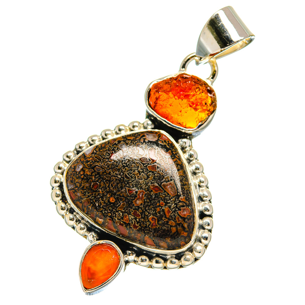 Dinosaur Bone Pendants handcrafted by Ana Silver Co - PD17491