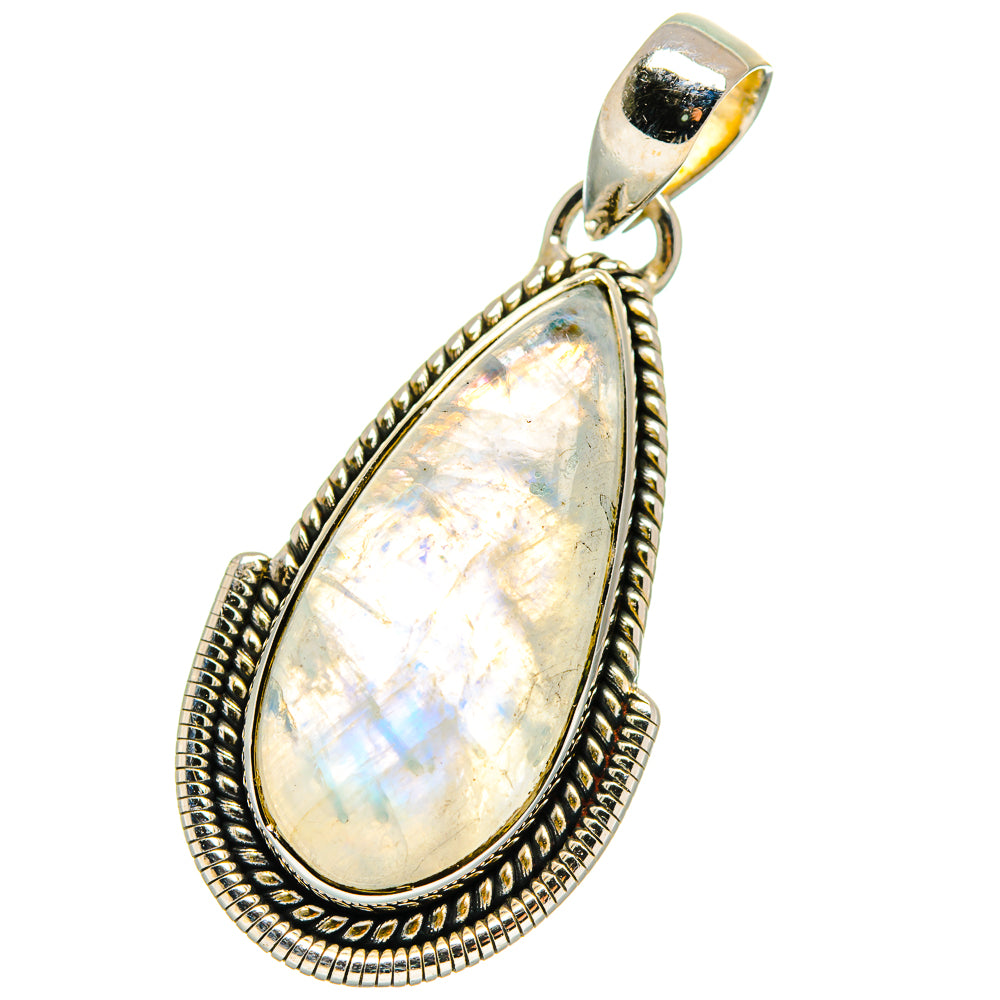 Rainbow Moonstone Pendants handcrafted by Ana Silver Co - PD17492