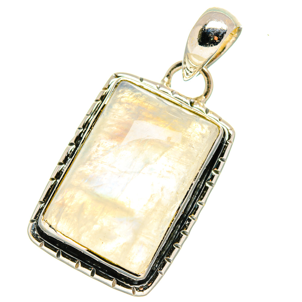 Rainbow Moonstone Pendants handcrafted by Ana Silver Co - PD17506