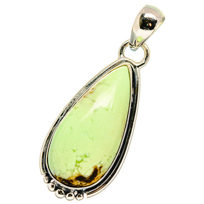 Lemon Chrysoprase Pendants handcrafted by Ana Silver Co - PD17511