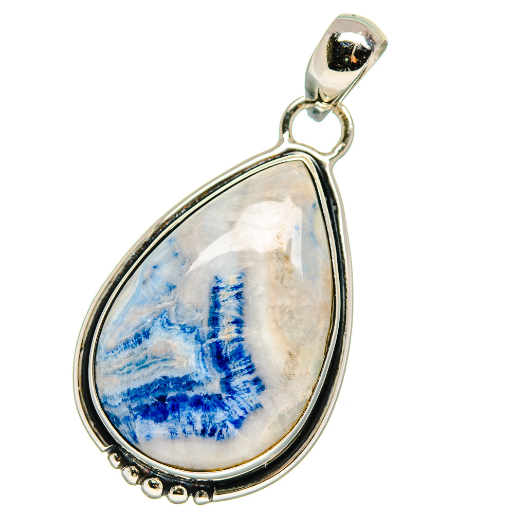 Blue Scheelite Pendants handcrafted by Ana Silver Co - PD17517