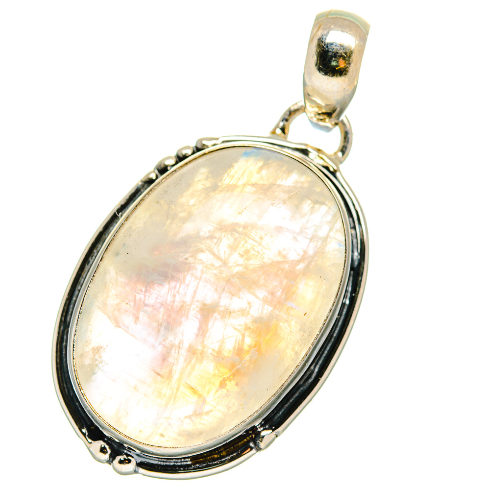 Rainbow Moonstone Pendants handcrafted by Ana Silver Co - PD17521