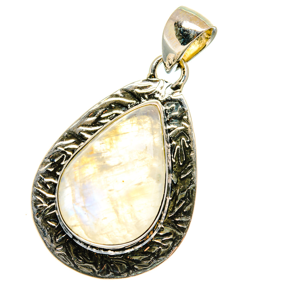 Rainbow Moonstone Pendants handcrafted by Ana Silver Co - PD17530