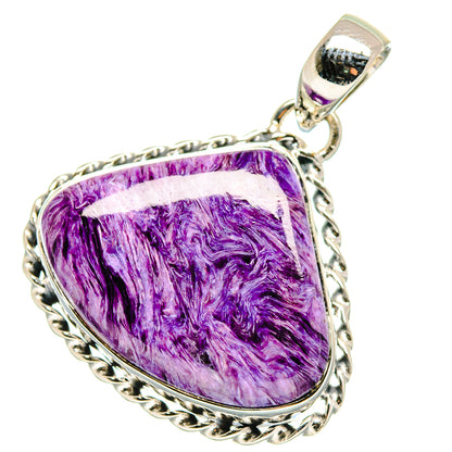 Charoite Pendants handcrafted by Ana Silver Co - PD17538