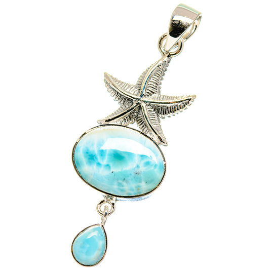 Larimar Pendants handcrafted by Ana Silver Co - PD17539
