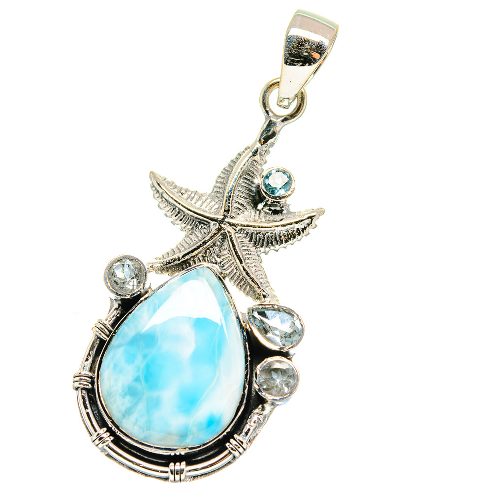 Larimar Pendants handcrafted by Ana Silver Co - PD17540