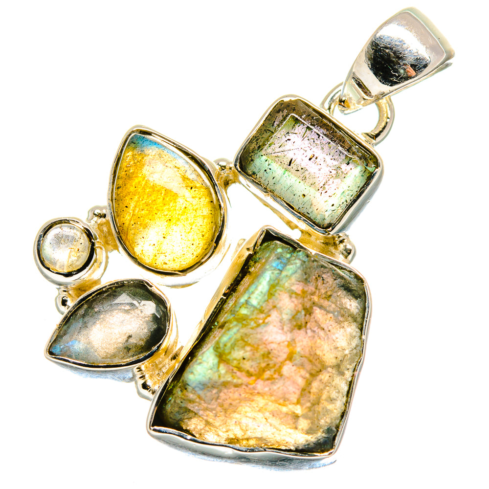 Labradorite Pendants handcrafted by Ana Silver Co - PD17543
