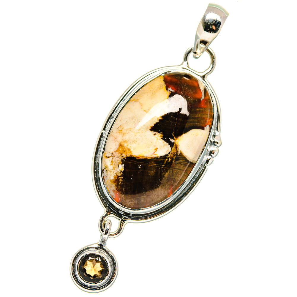 Peanut Wood Jasper Pendants handcrafted by Ana Silver Co - PD17547
