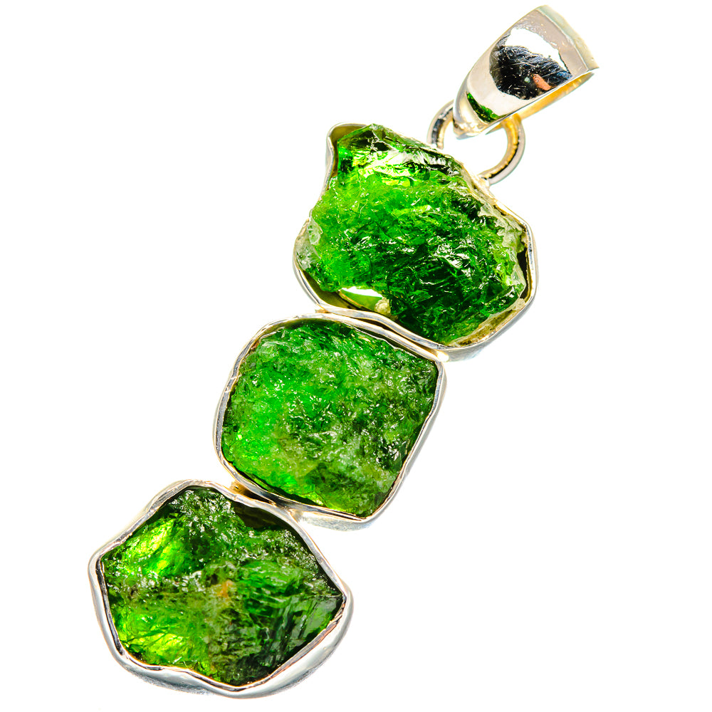 Chrome Diopside Pendants handcrafted by Ana Silver Co - PD17559