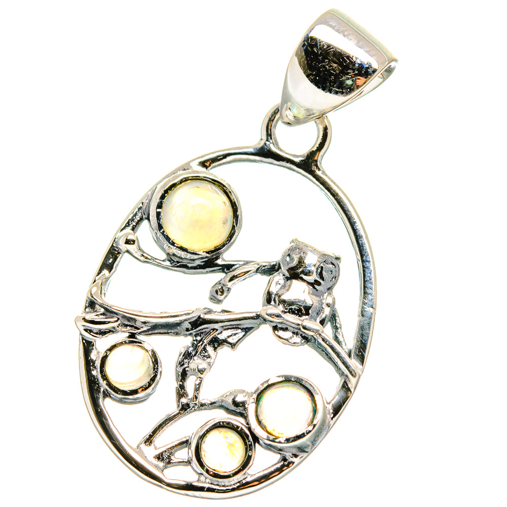 Rainbow Moonstone Pendants handcrafted by Ana Silver Co - PD17578