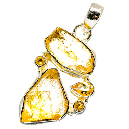 Citrine Pendants handcrafted by Ana Silver Co - PD17580
