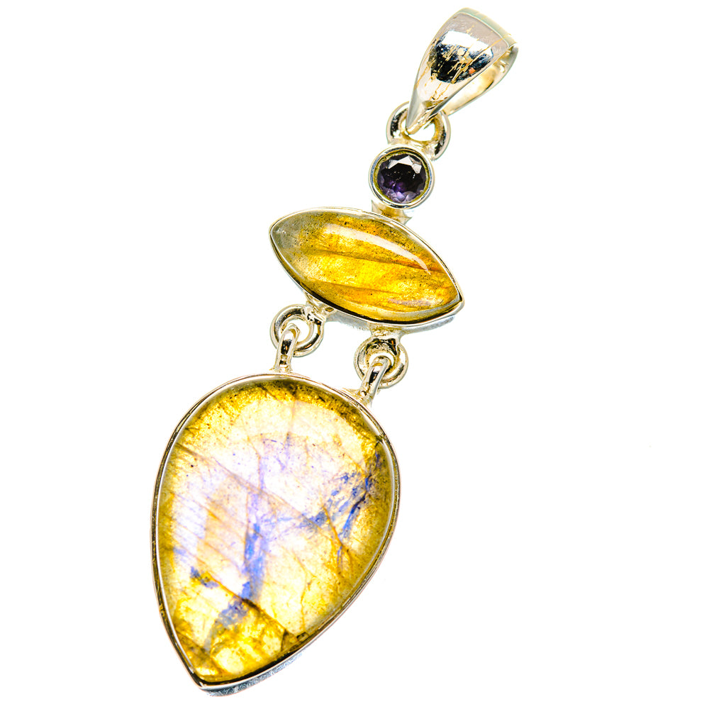Labradorite Pendants handcrafted by Ana Silver Co - PD17581