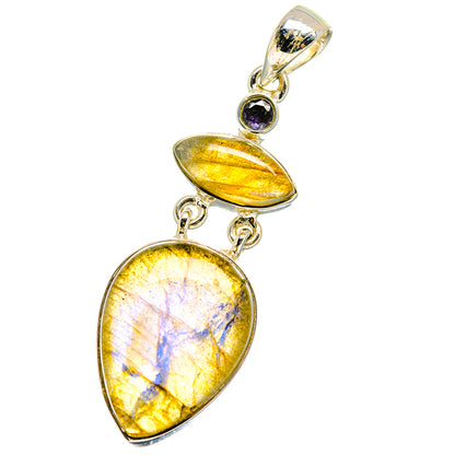Labradorite Pendants handcrafted by Ana Silver Co - PD17581