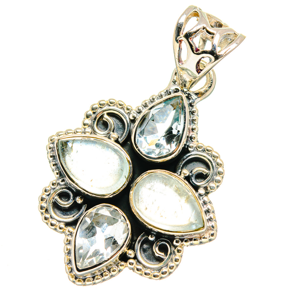 Aquamarine Pendants handcrafted by Ana Silver Co - PD17587